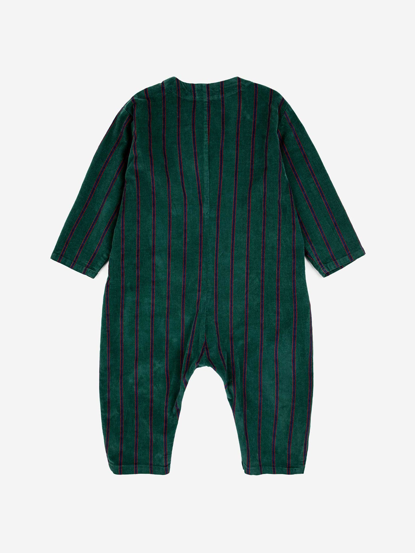 Striped Velvet Baby Overall