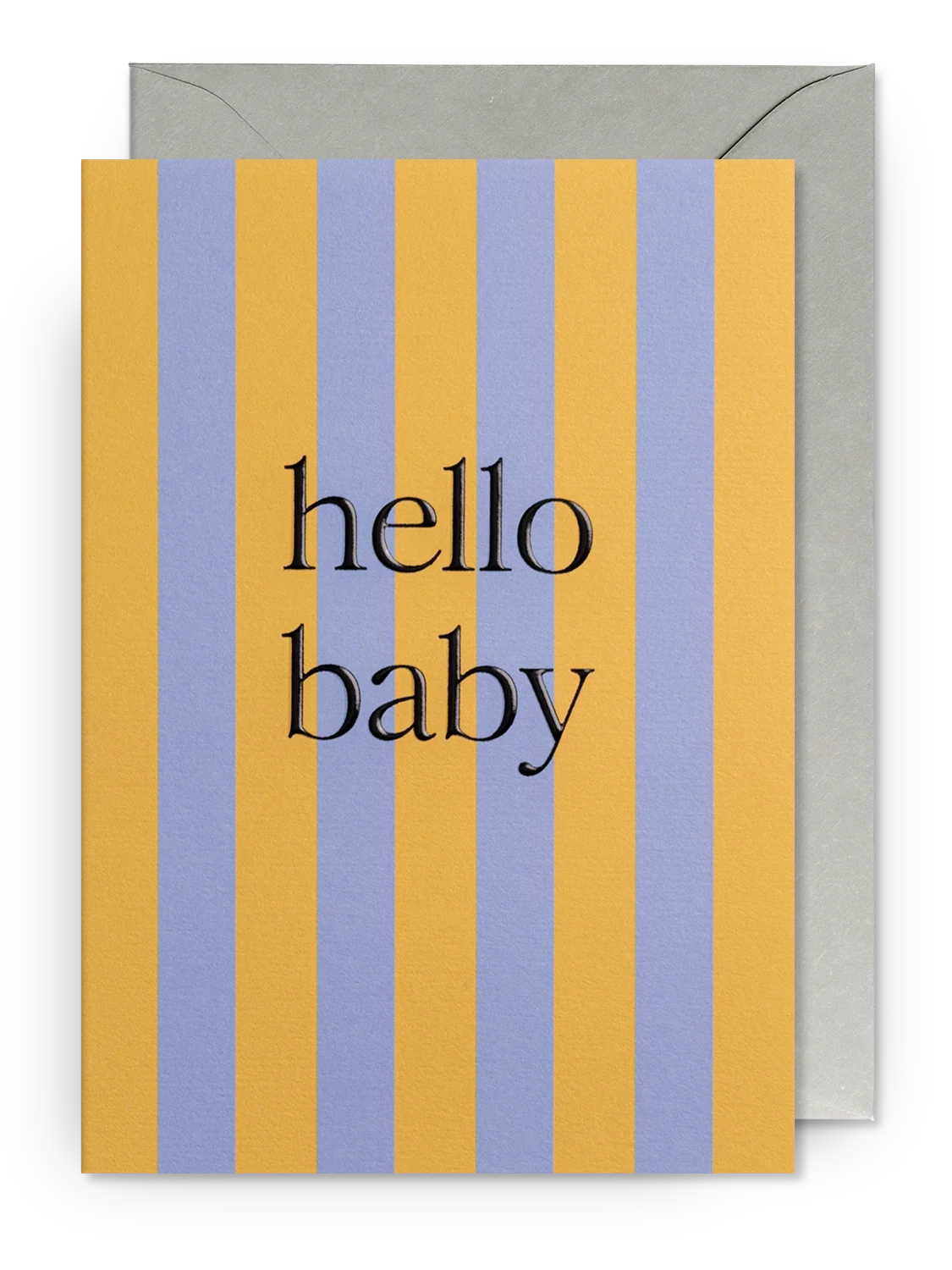 Striped Hello Baby Card
