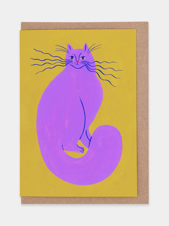 Electric Whiskers Greetings Card