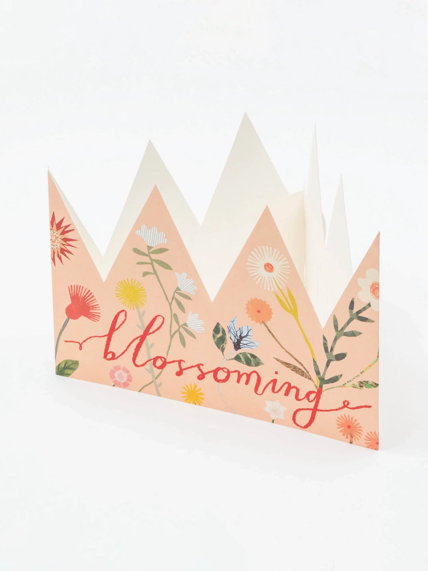 Blossoming Party Hat Card