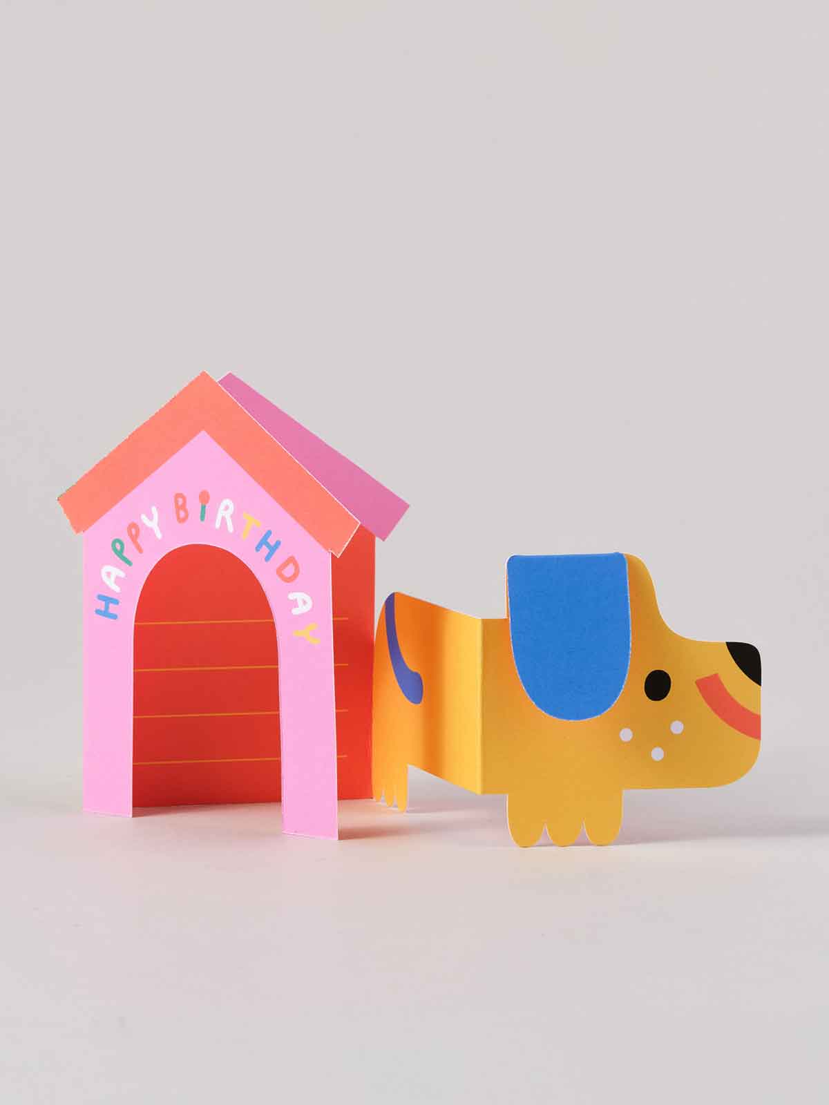 Dog In House Fold Out Card