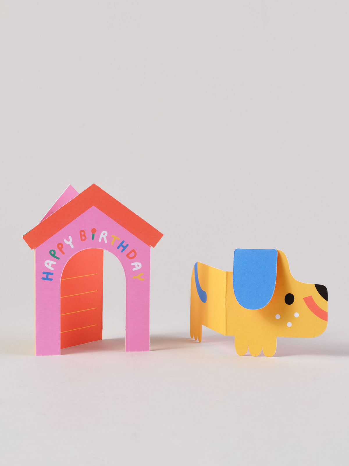 Dog In House Fold Out Card