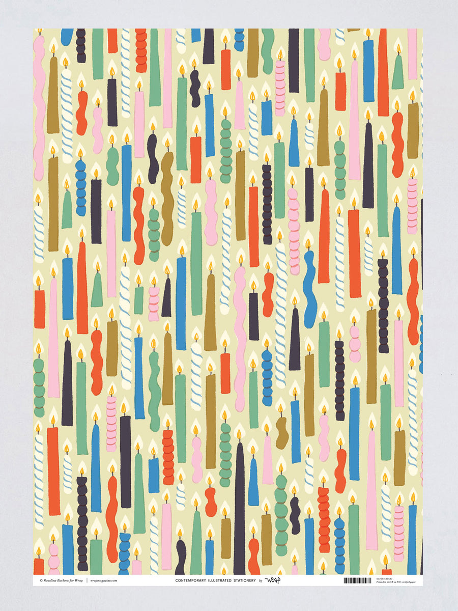 Candles Wrapping Paper Luna & Curious