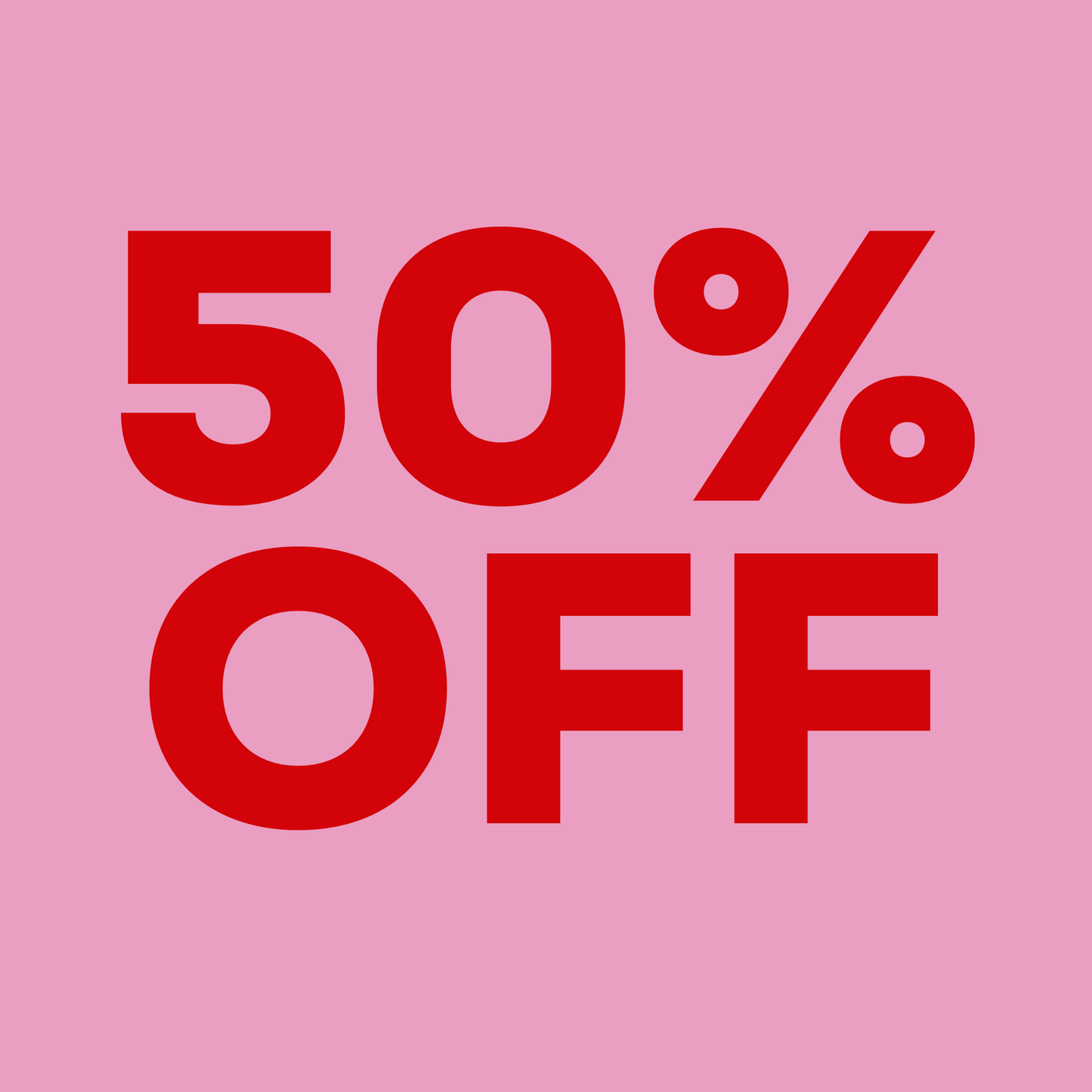 WOMEN: 50% OFF