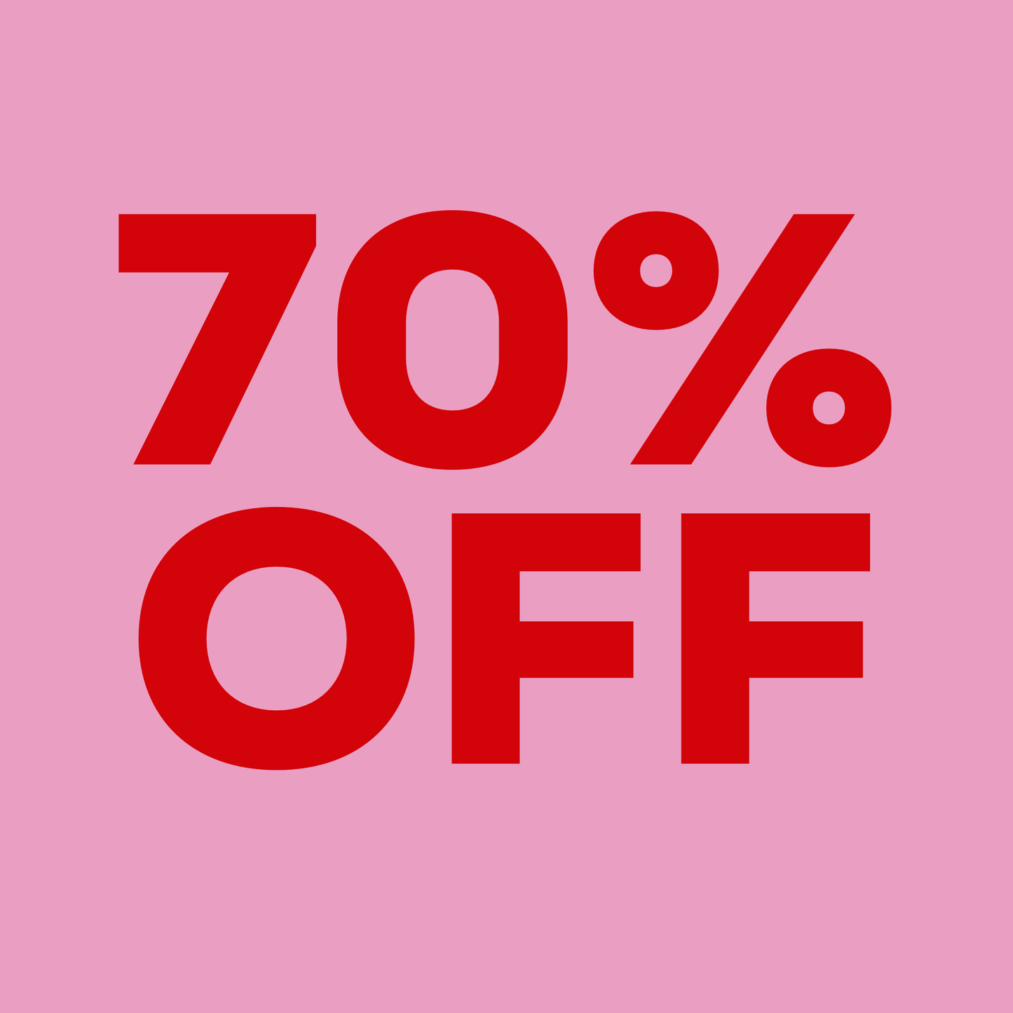 WOMEN: 70% OFF