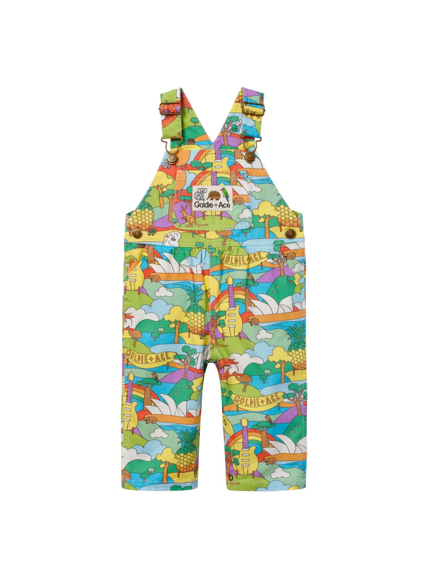 Aussie Icons Print Austin Overalls