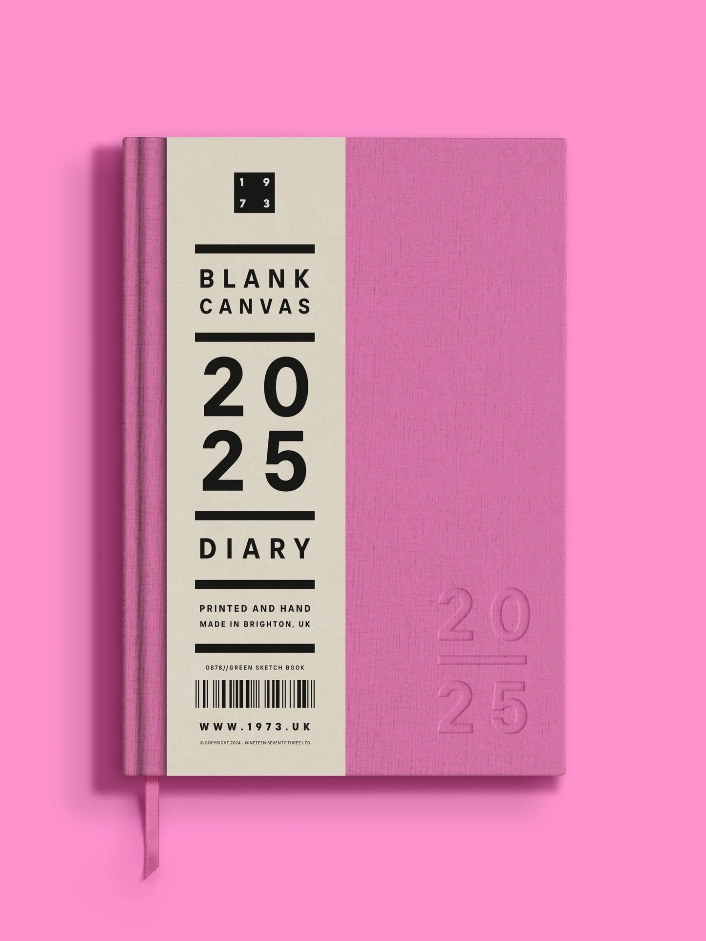 Blank Canvas Pink 2025 Diary