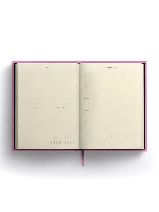 Blank Canvas Pink 2025 Diary