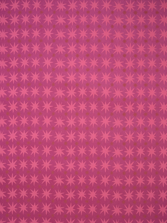 Magenta Stars Gift Wrap