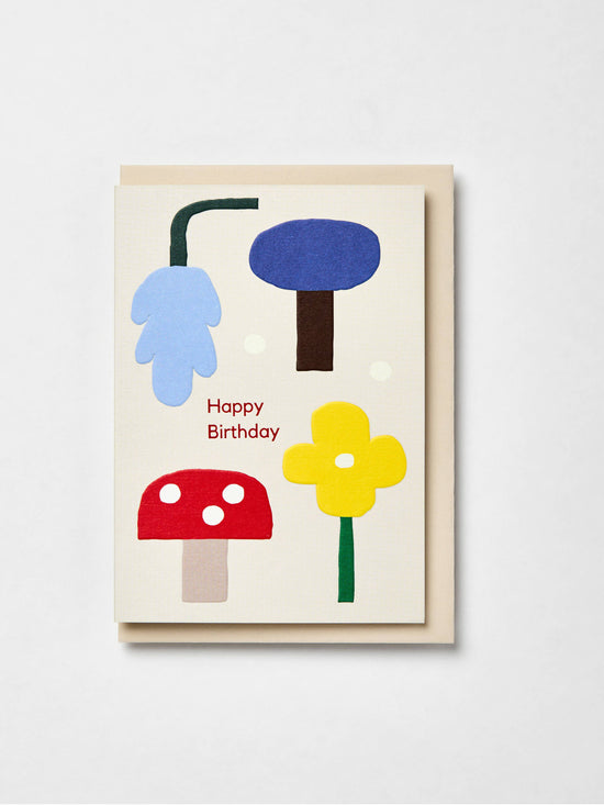 Ayesha Mushroom Birthday Card