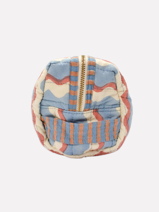 Sky Wiggle Quilted Wash Bag