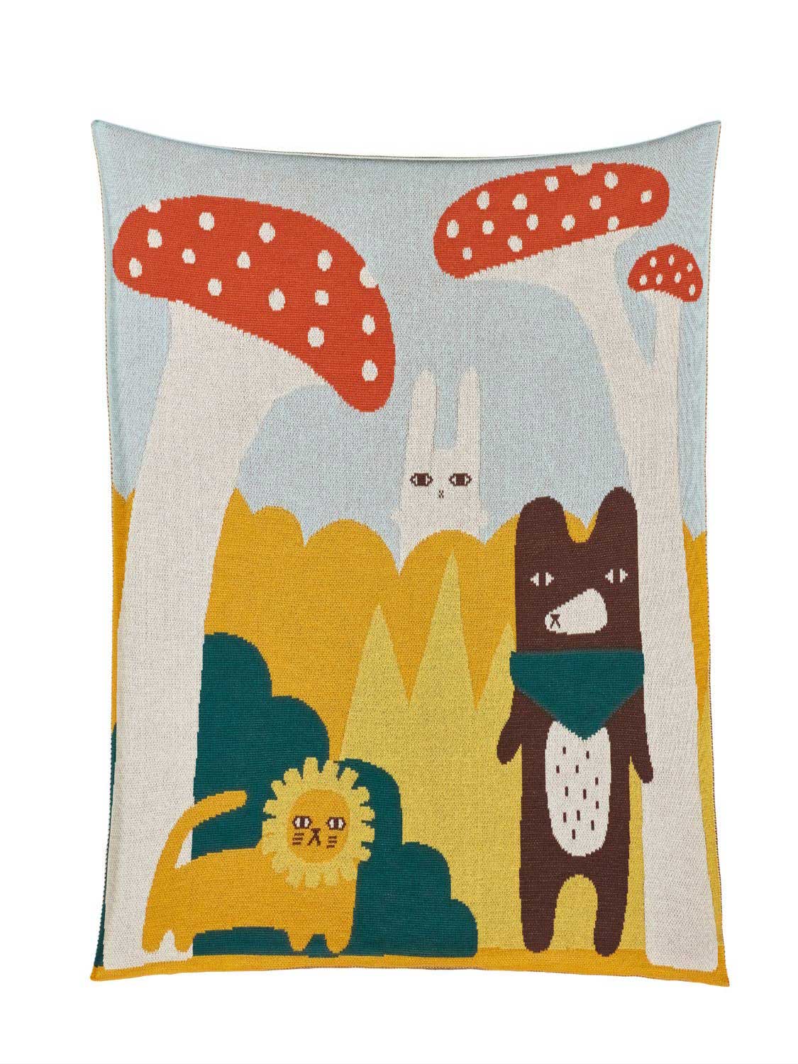 Trees & Creature Baby Blanket