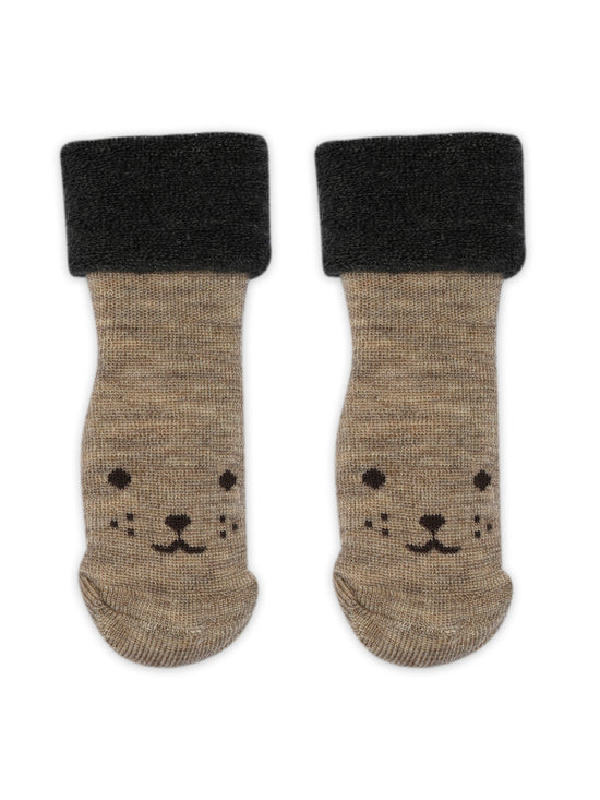 Light Brown Melange Arven Socks