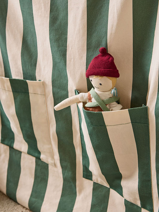 Green Stripe Doorway Kiosk