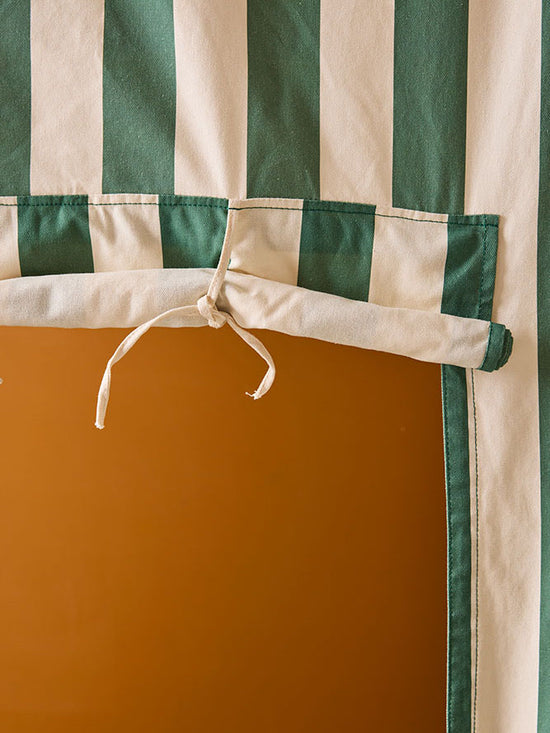 Green Stripe Doorway Kiosk