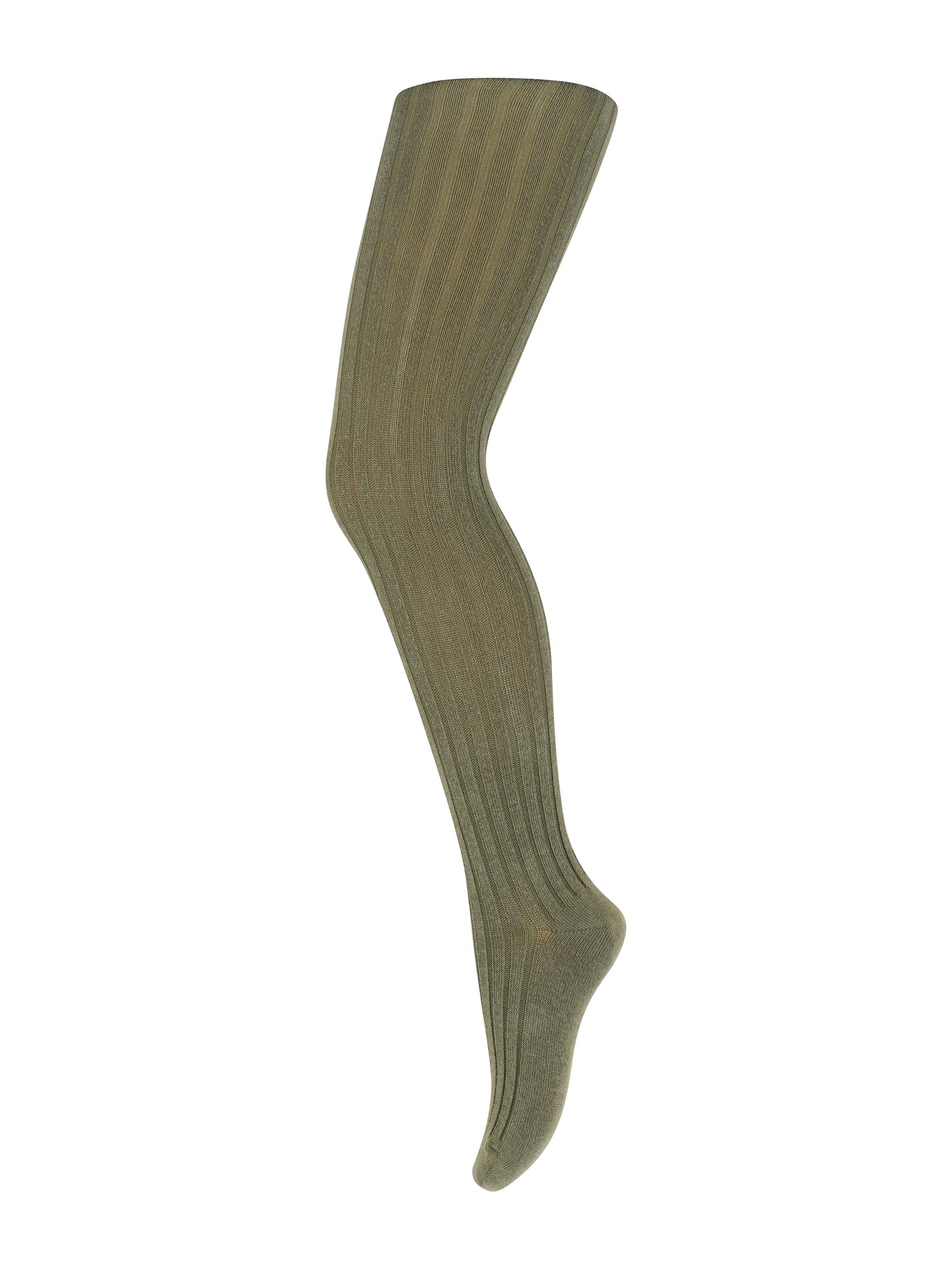 Olivine Cotton Rib Tights