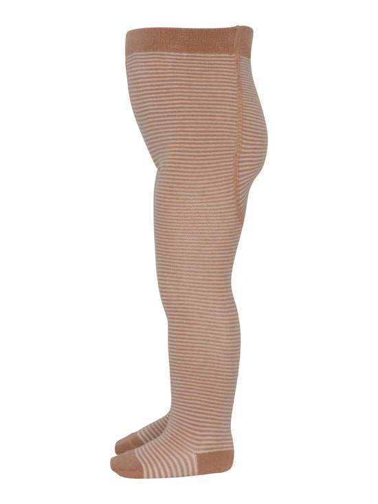 Tawny Brown Striped Baby Tights