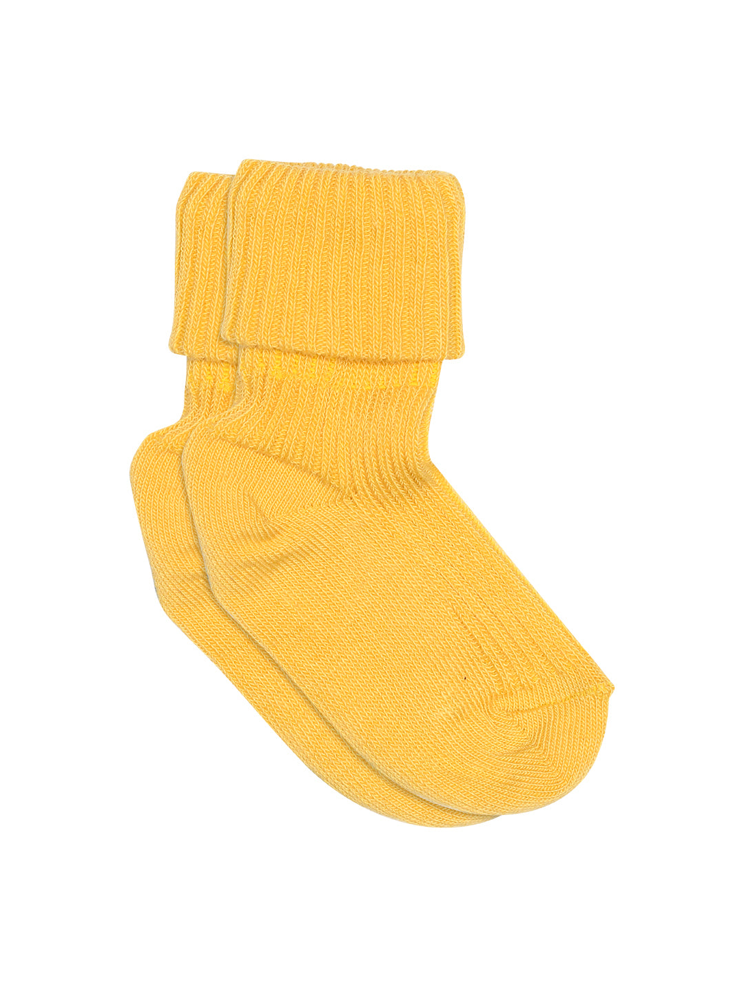 Yellow Cotton Baby Socks