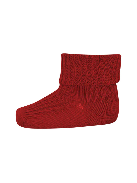 Tomato Wool Rib Baby Socks