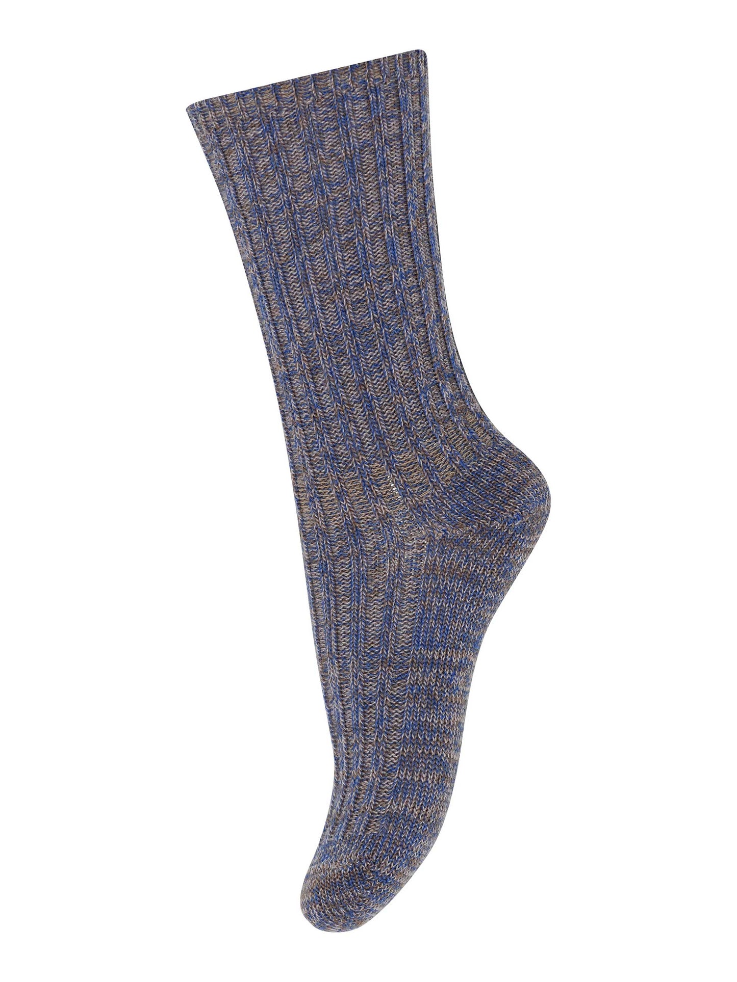Purple Marl Wool Socks