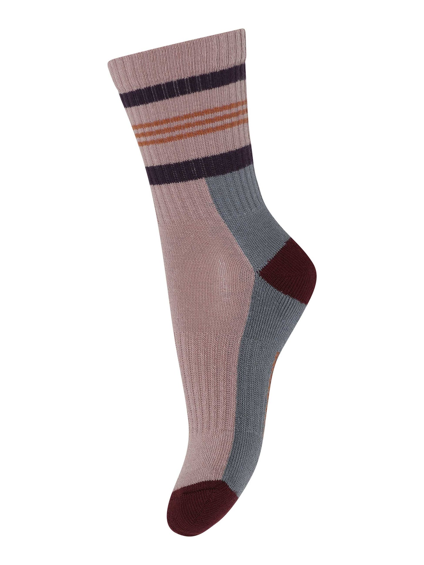 Load image into Gallery viewer, Rose Colour Block Sporty Socks
