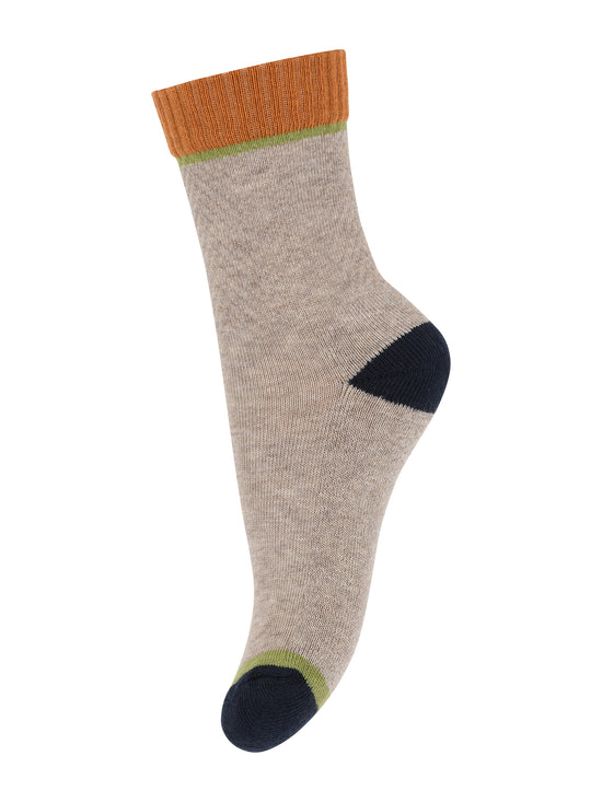 Light Brown Melange Lou Socks