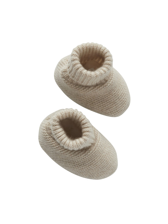 Sand Melange Cassidy Baby Slippers