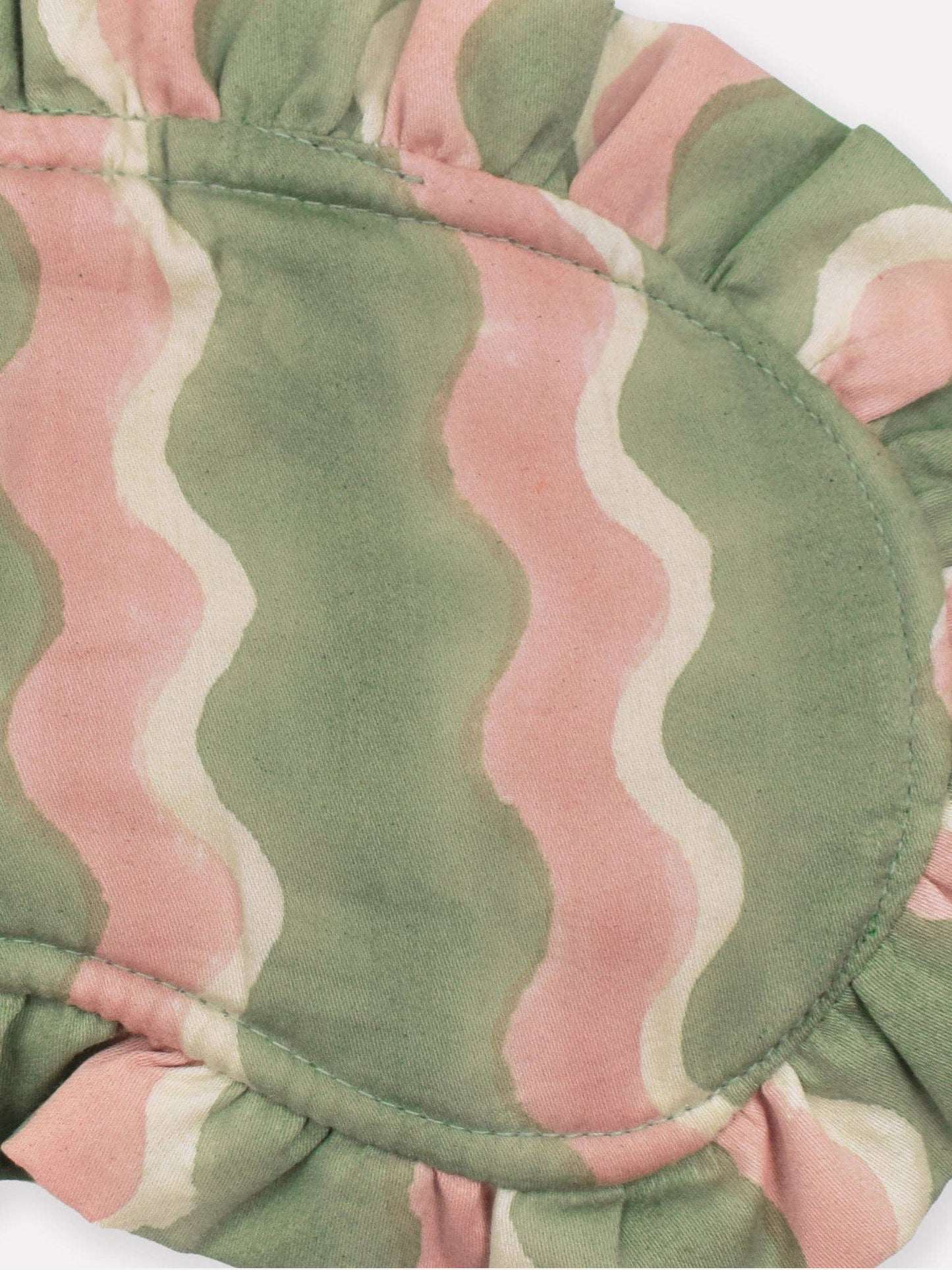 Mint Whirly Frill Eye Mask
