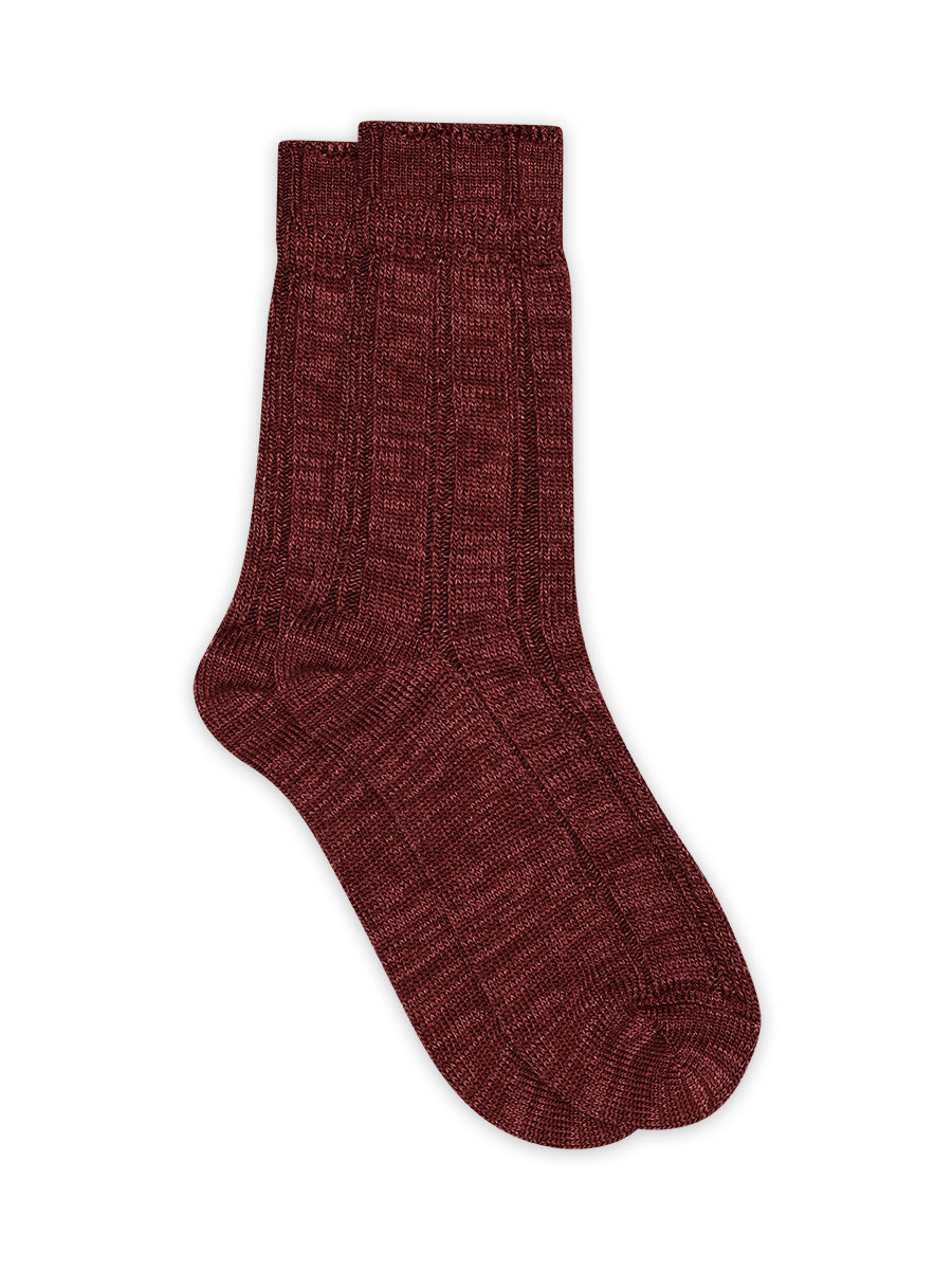 Wine Red Be Socks