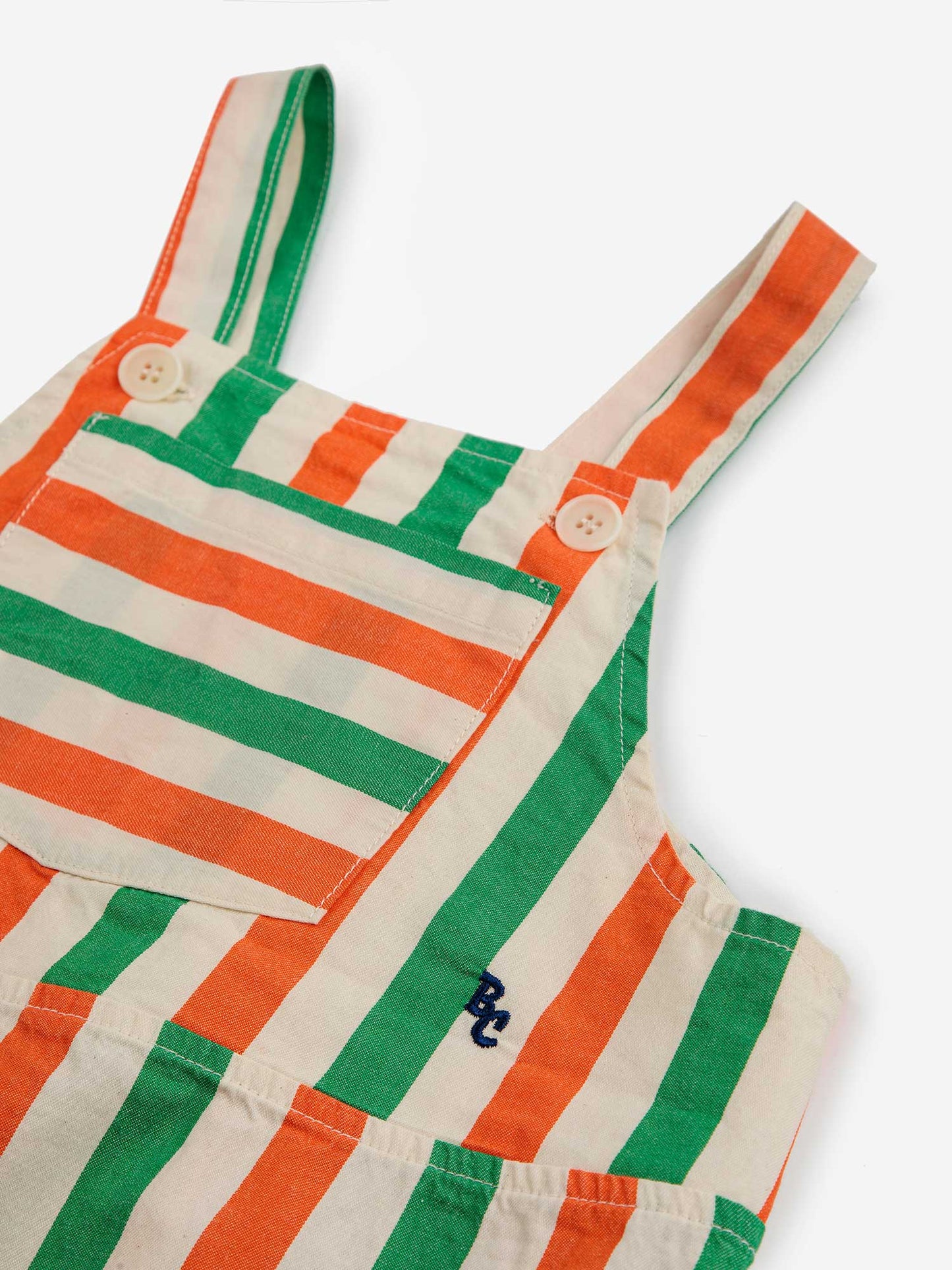 Vertical Stripes Woven Baby Romper