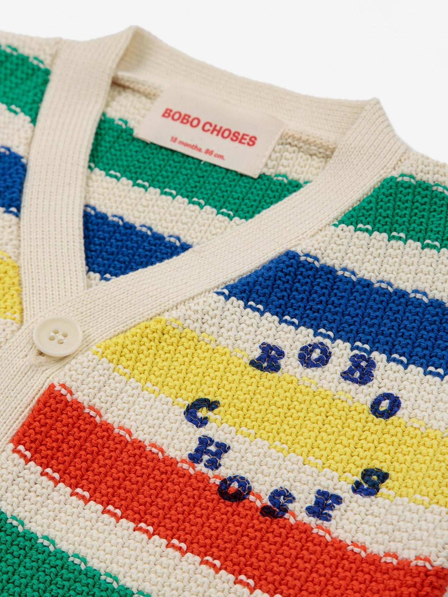 Bobo Choses Multicolour Stripes Cardigan