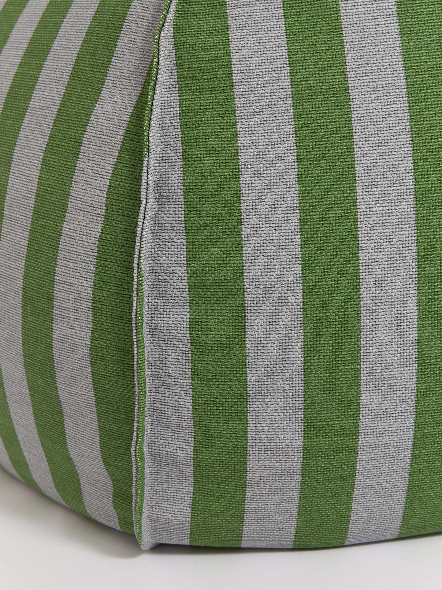 Green & Blue Stripes Round Vibes Beanbag