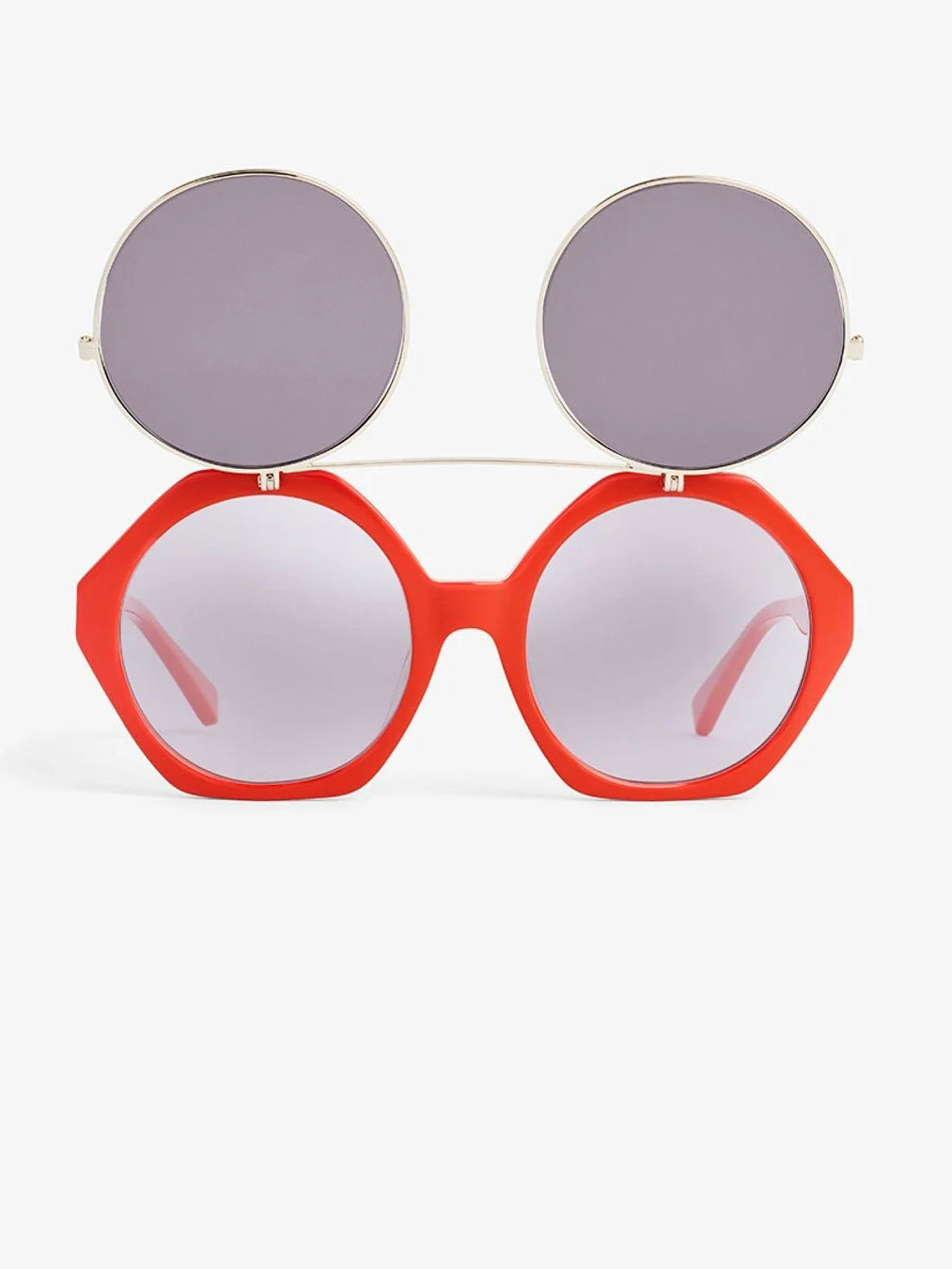 Red Flip Up Sunglasses