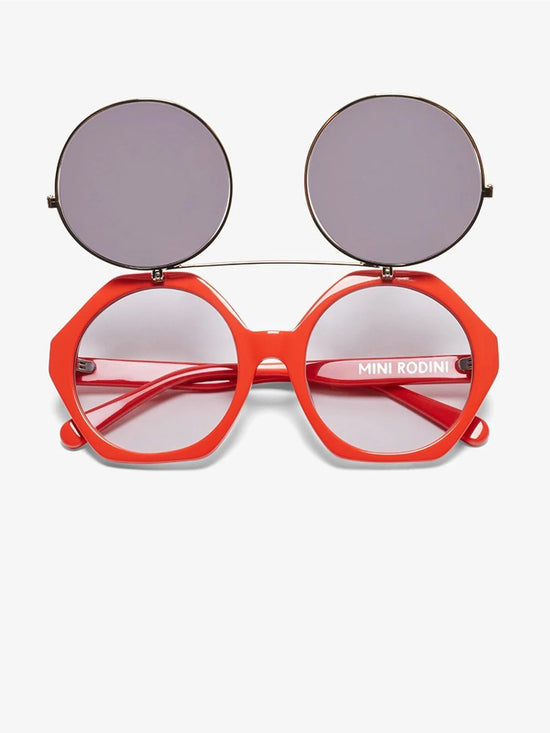 Red Flip Up Sunglasses