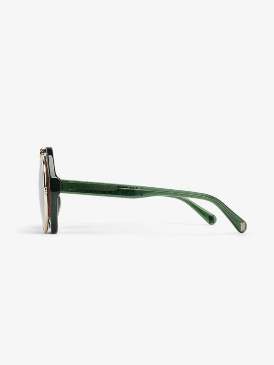 Green Flip Up Sunglasses