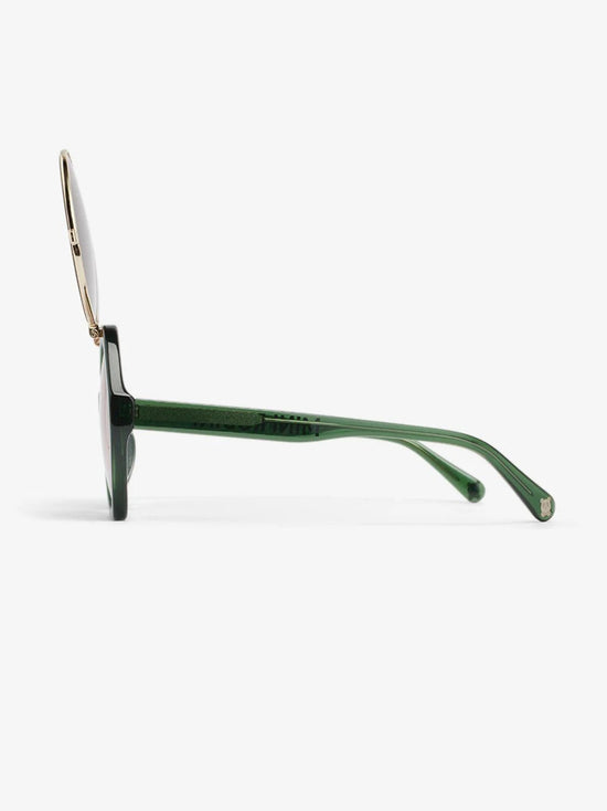 Green Flip Up Sunglasses