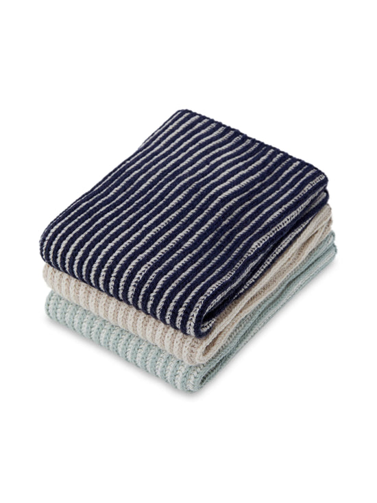 Ribbed Mint Cotton Dishcloths