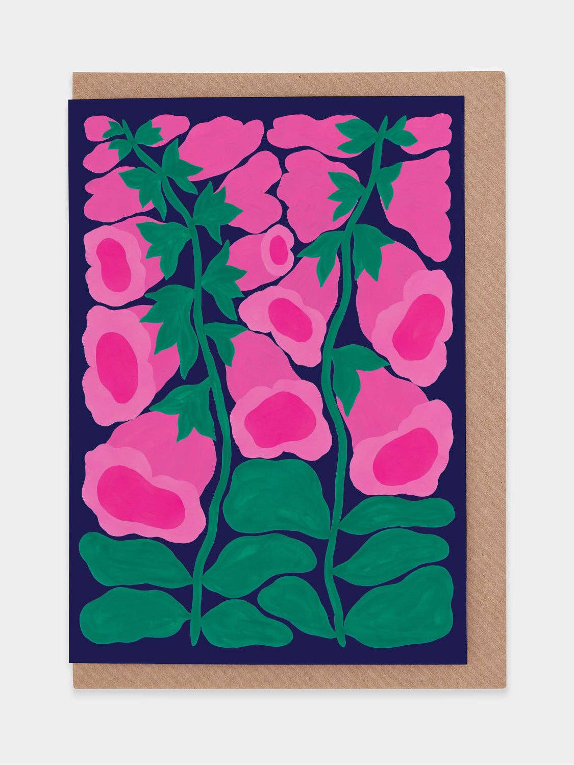 Foxglove Greetings Card