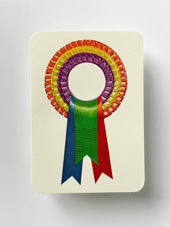 Rainbow Rosette Greeting Card