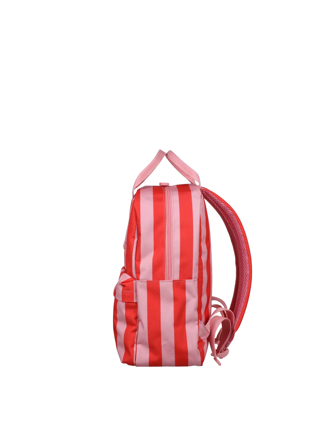 Coral Striped Backpack