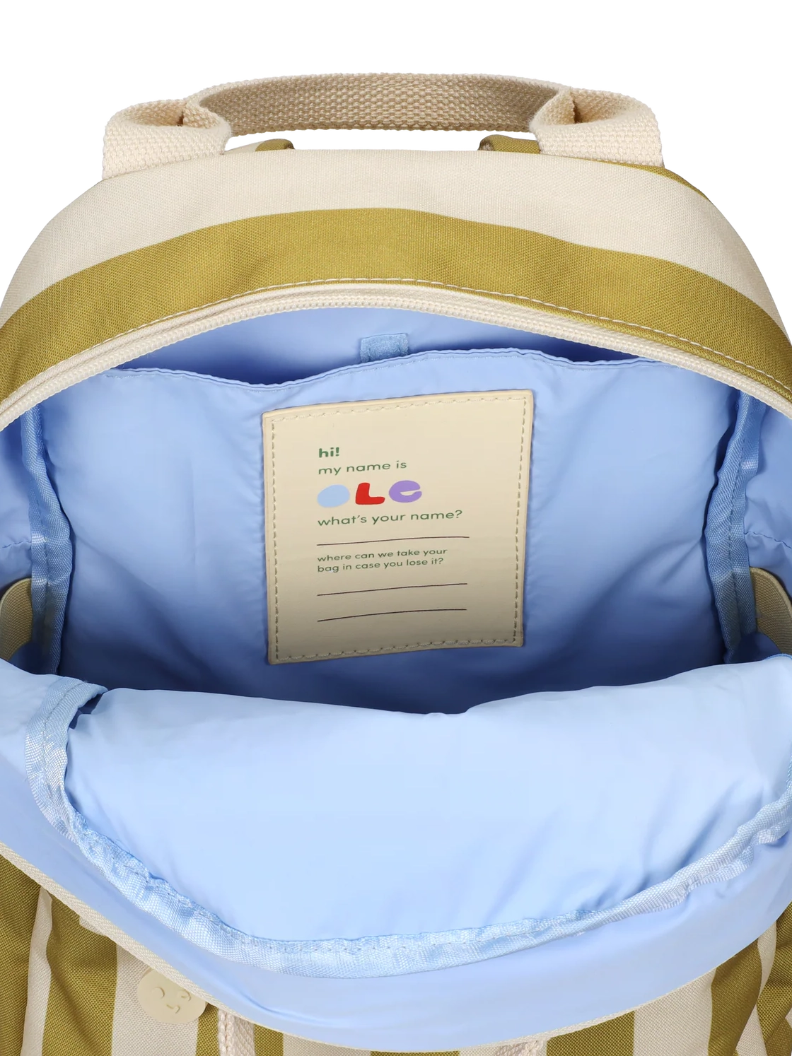 Vanilla & Seaweed Ole Striped Backpack