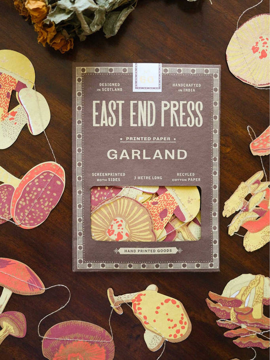 Mushroom Sewn Garland