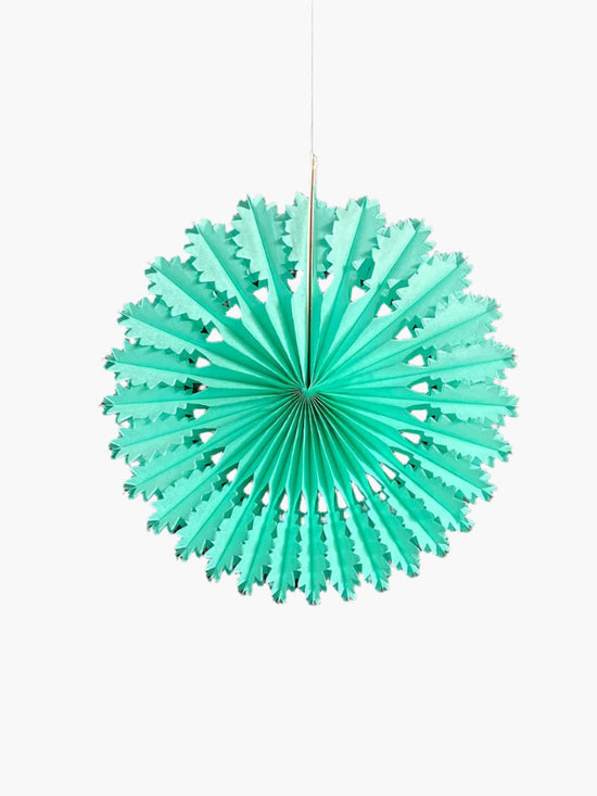 Turquoise Paper Fan