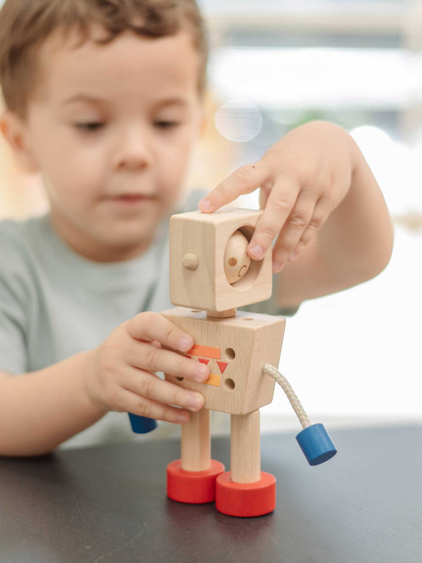 Mood Bot Wooden Toy