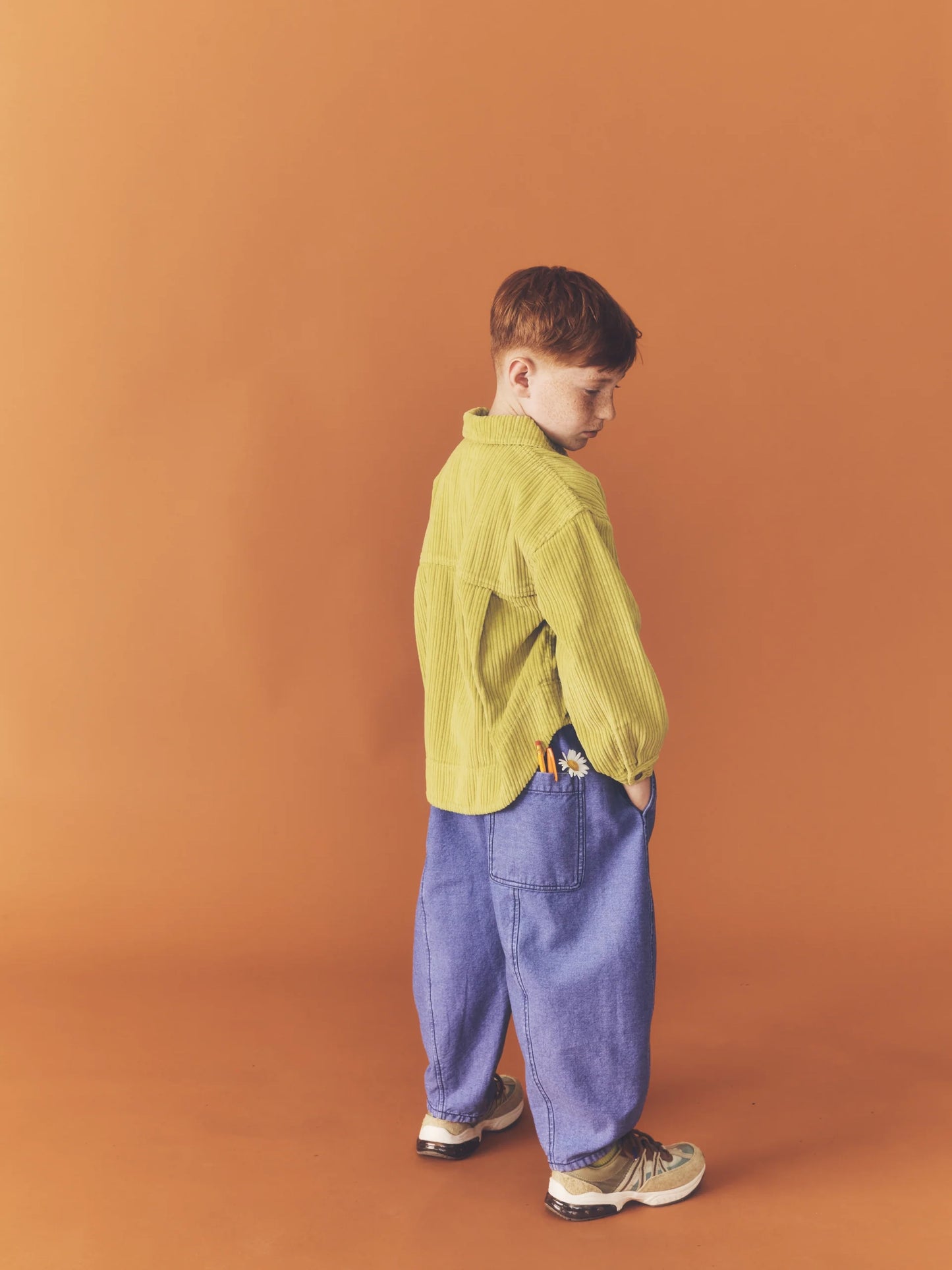 Lilac Overdye Denim Manu Kids Trousers