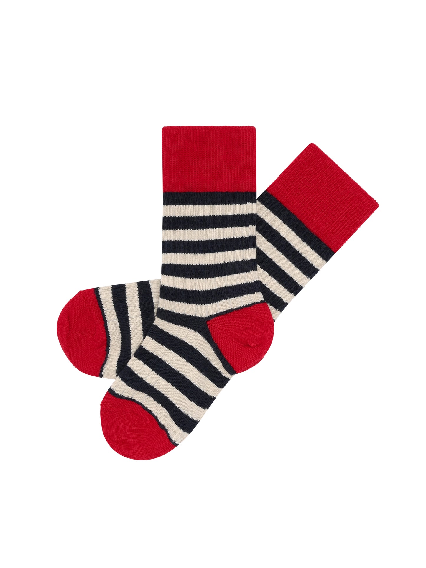 Navy & Red Stripe Socks