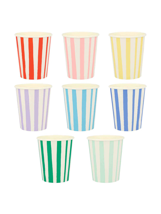 Mixed Stripe Cups