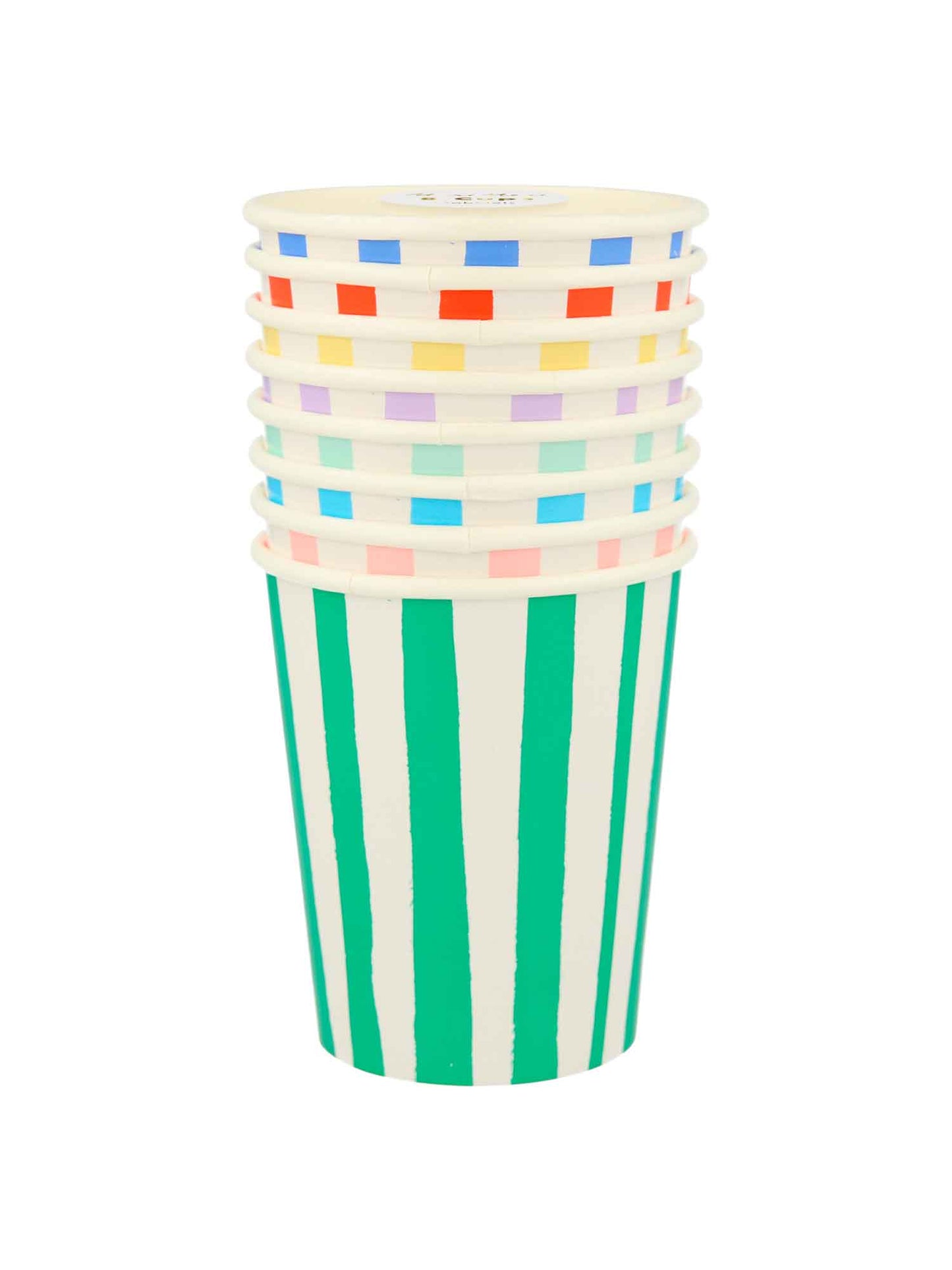 Mixed Stripe Cups