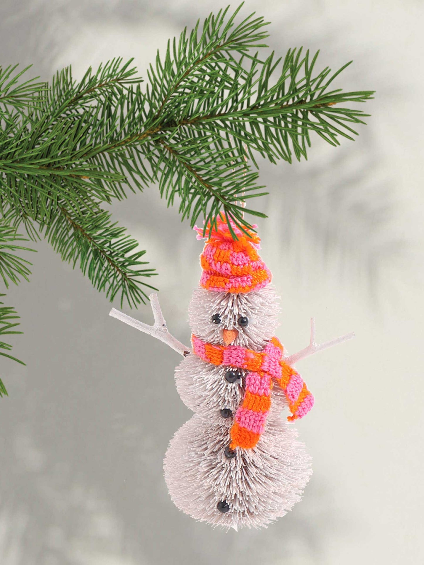 Snowman Bristle Tree Decoration