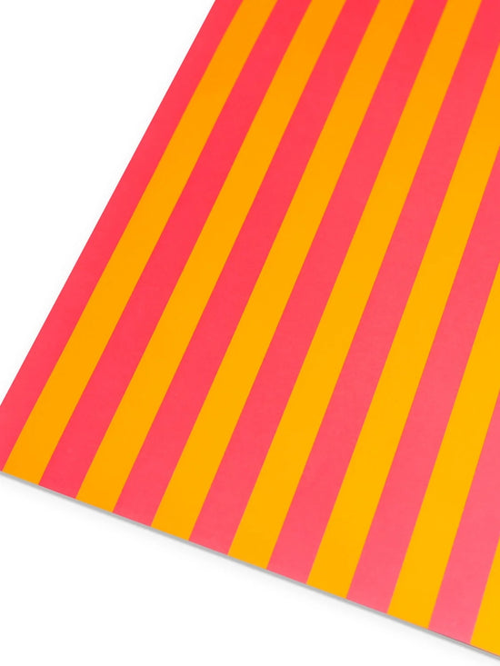 Pink & Yellow Stripes Wrapping Paper